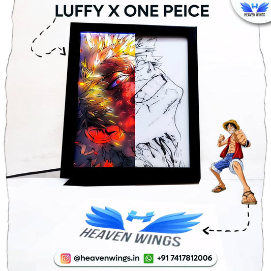 Luffy X One Peice - 4D light Art Frame