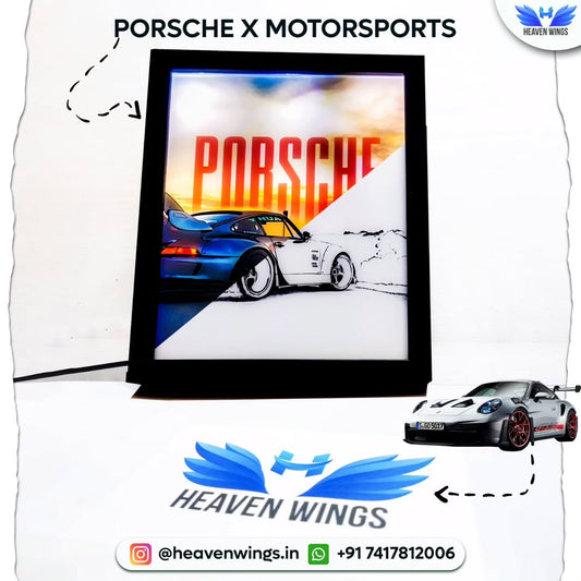 Porsche X Motor Sport - 4D light Art Frame
