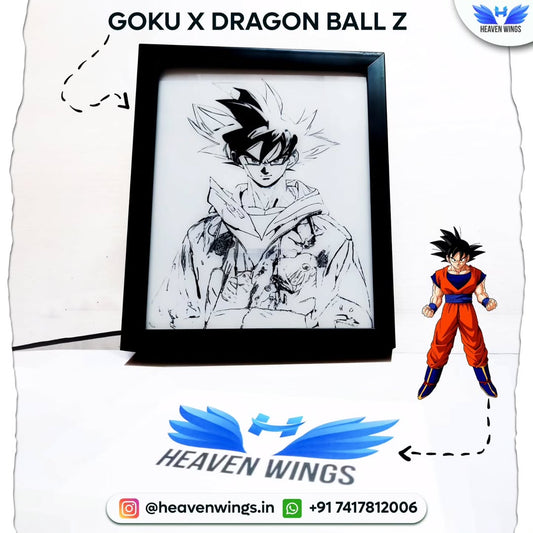 Goku X Dragon Ball Z - 4D light Art Frame