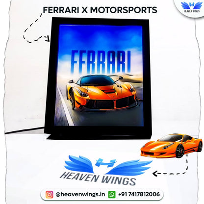 Ferrari X Motorsport- 4D light Art Frame