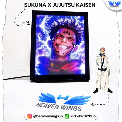 Sukuna X Jujutsu Kaisen - 4D light Art Frame