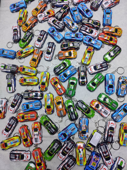 Metal Car Key Chain - Pull Back