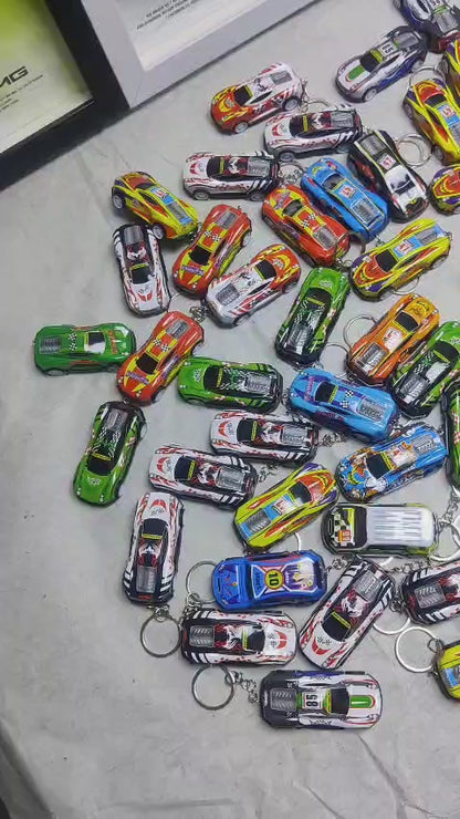 Metal Car Key Chain - Pull Back